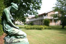 Statue, park, Gilleleje